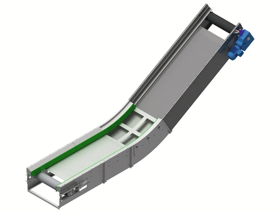 Extrahiertes Produkt-Rendering eines STF Förderbands