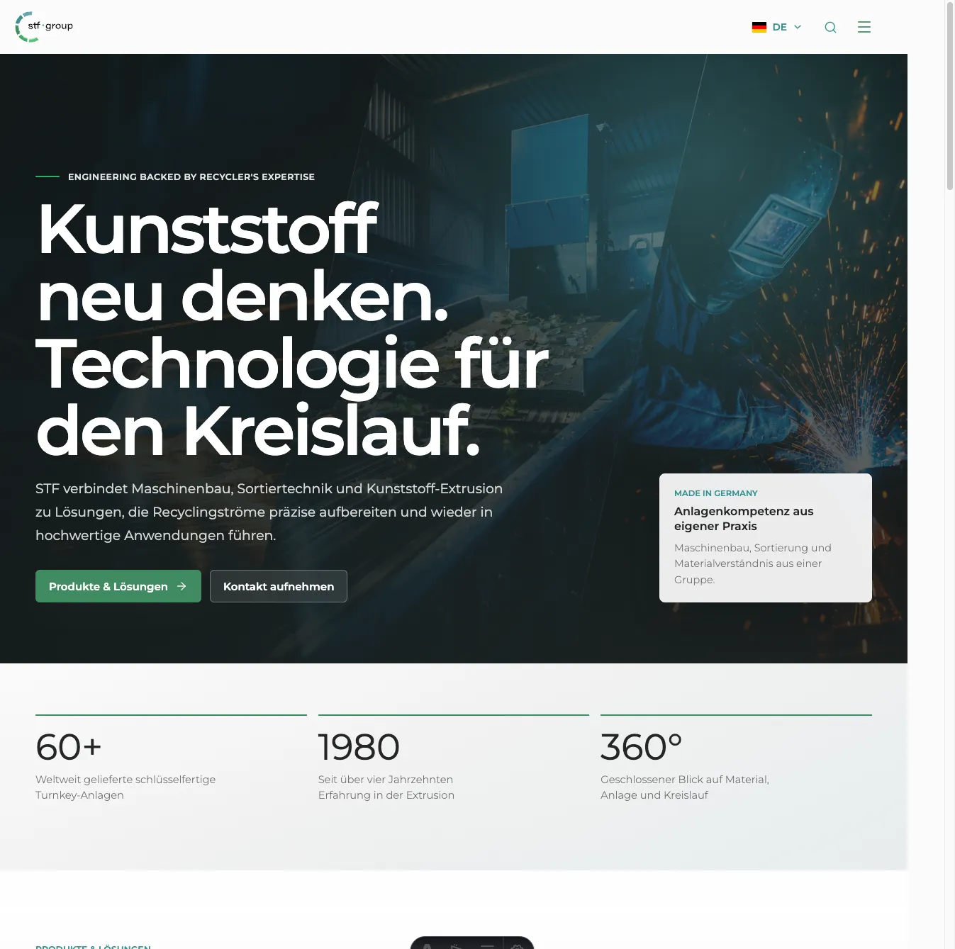 Die neue Website der STF Group ist online